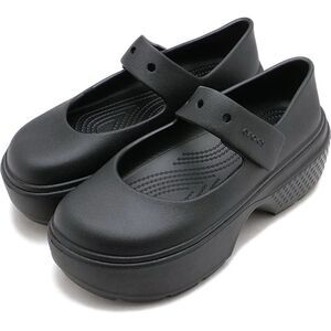 Crocs Stomp Mary Jane Platform Shoe Womens Size 11 Black Harajuku Cosplay Grunge
